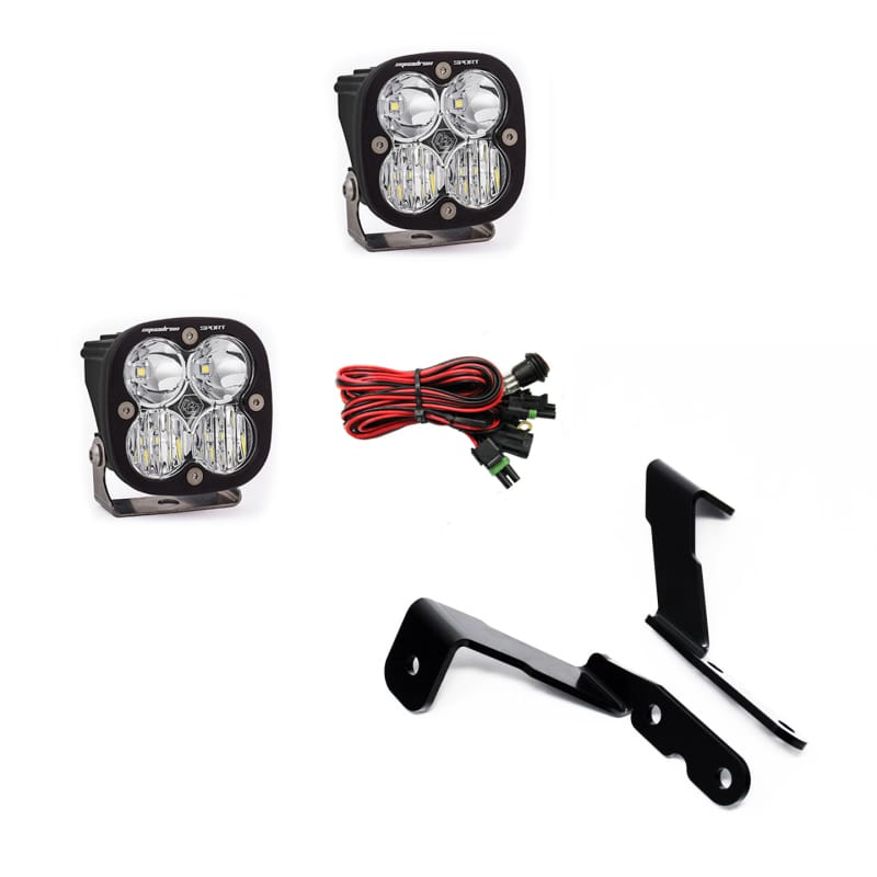 Baja Designs — Baja Designs 2007-2013 GM Silverado/Sierra Squadron Sport Lights A-Pillar Kit