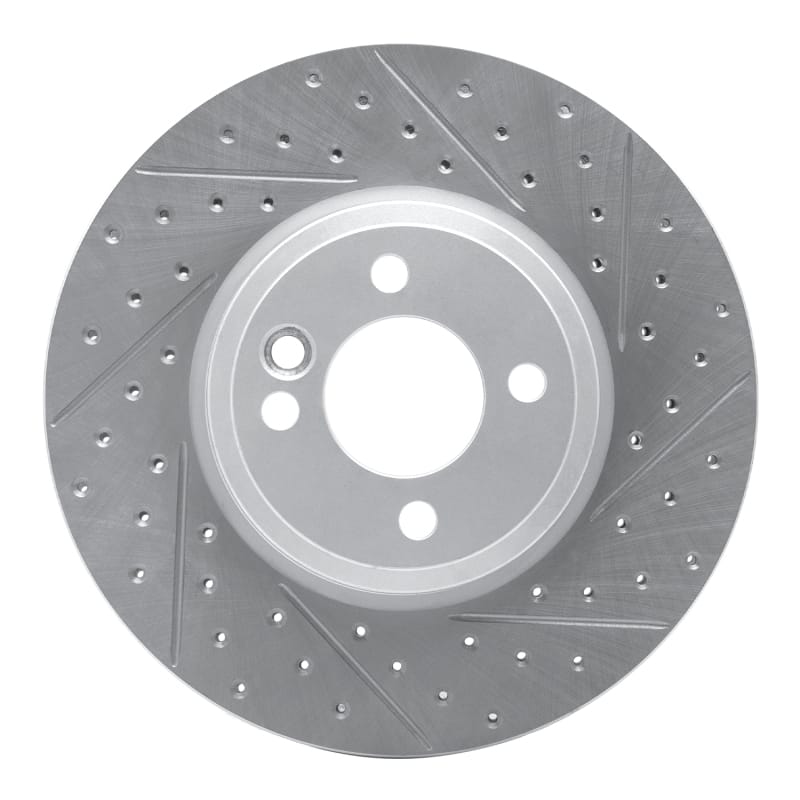 R1 Concepts — R1 02-06 Mini Cooper (Excl Clubman Front Right Drilled & Slotted Geo-Carbon Rotor