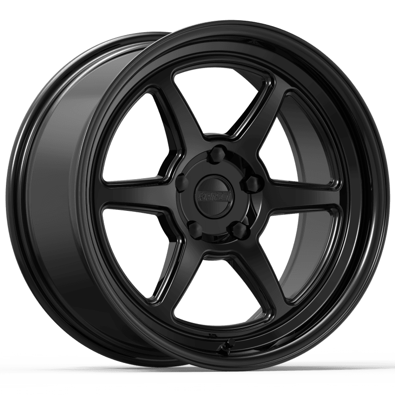 Kansei — Kansei K14B Roku 18x9in / 5x108 BP / 12mm Offset / 63.4mm Bore - Gloss Black Wheel