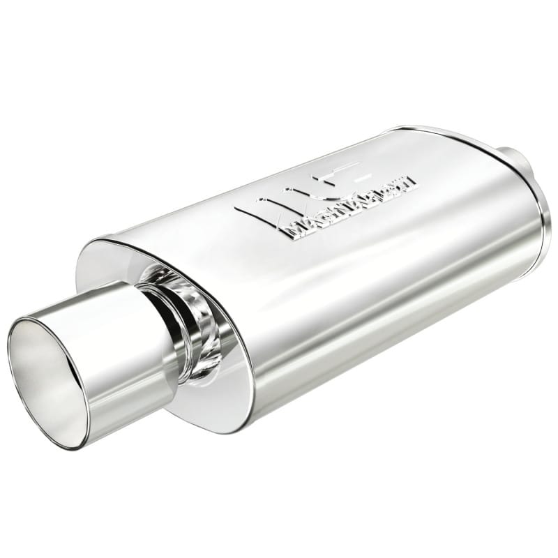Magnaflow — MagnaFlow Muffler W/Tip Mag SS 14X5X8 2.25/4.
Straight Through