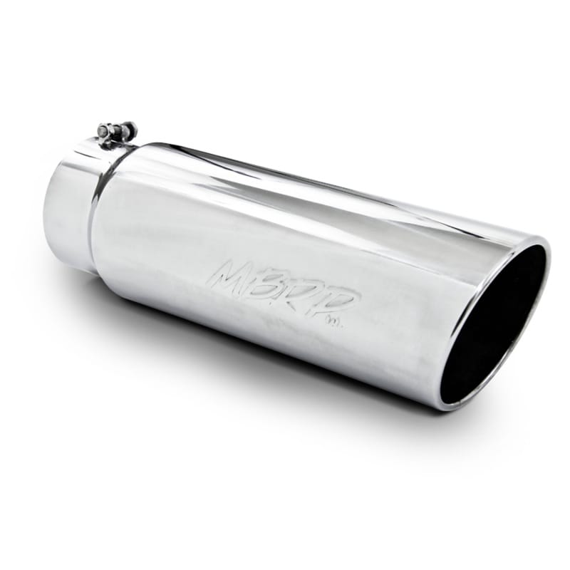 MBRP — MBRP Universal Tip 6in OD Angled Rolled End 5in Inlet 18in Length T304 Exhaust
ExhstTailPipeTip
Exhaust Tip