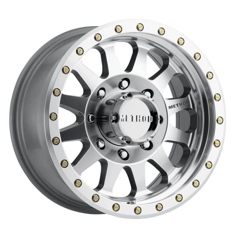 Method Wheels — Method MR304 Double Standard 17x8.5 0mm Offset 8x6.5 130.81mm CB Machined/Clear Coat Wheel