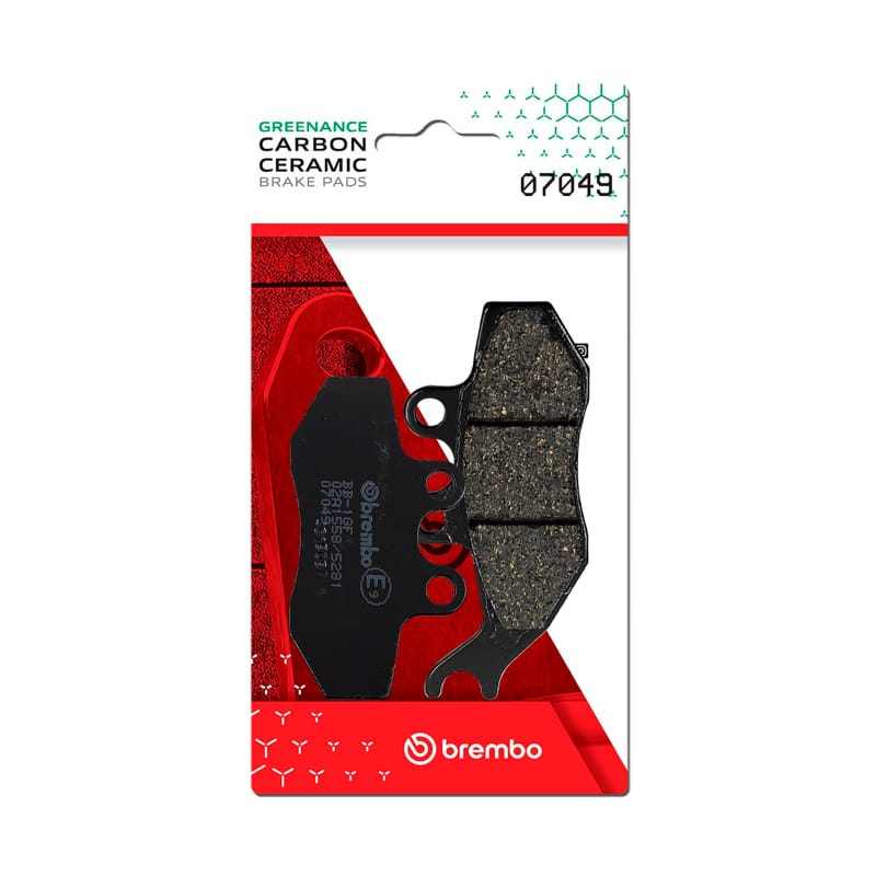 Brembo OE Powersports — Brembo OE Sherco Se/Yamaha Dt/Yamaha Tzr/Yamaha Xt Carbon Ceramic Brake Pad - Front
