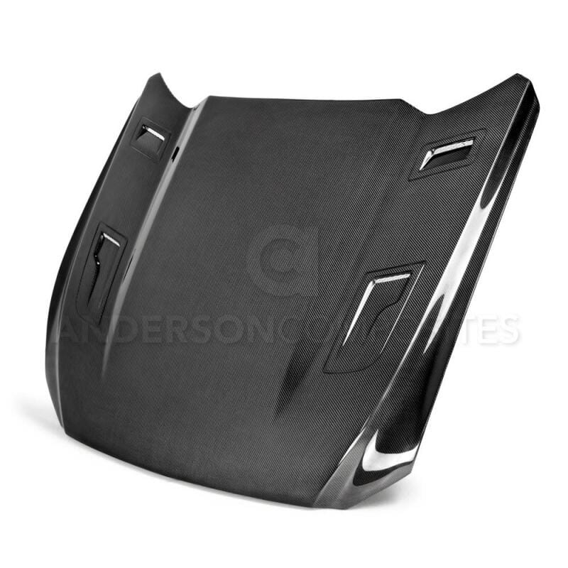 Anderson Composites — Anderson Composites 15-17 Ford Mustang (Excl. GT350/GT350R) Type-G Double Sided Hood