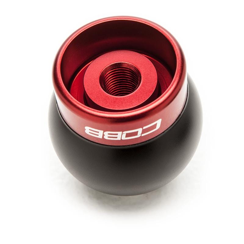 COBB — Cobb Ford Mustang Shift Knob Black with Red Base