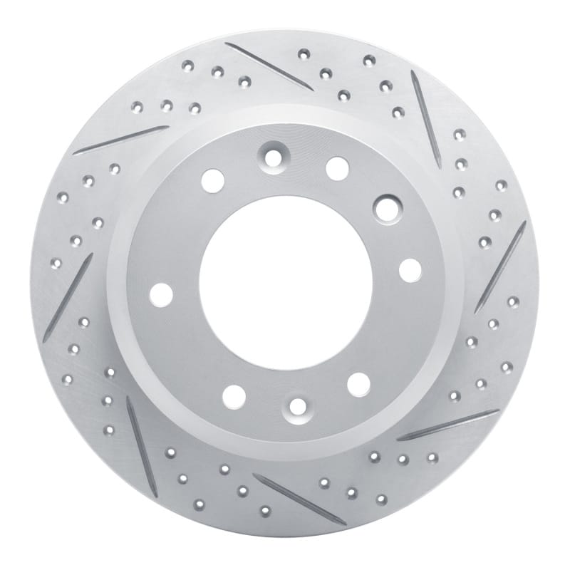 R1 Concepts — R1 06-14 Hyundai Entourage Rear Right Drilled & Slotted Geo-Carbon Rotor