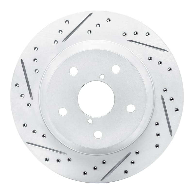 R1 Concepts — R1 19-26 Subaru Forester Rear Left Drilled & Slotted Geo-Carbon Rotor