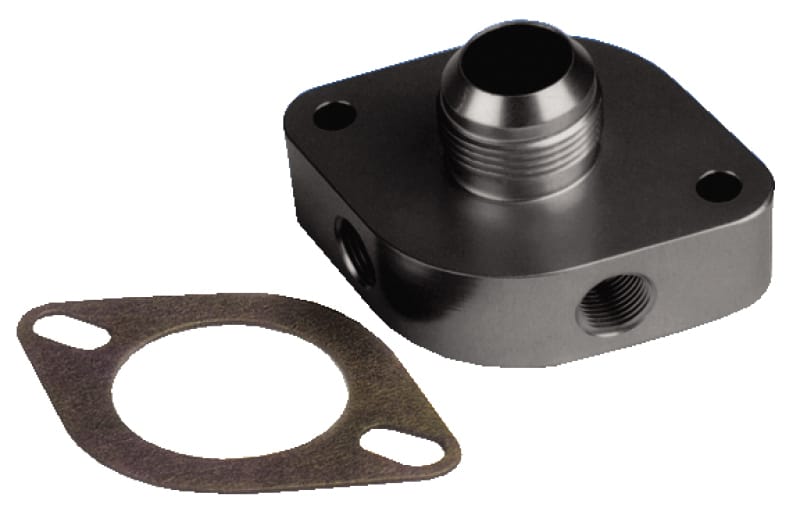 Moroso — Moroso Chevrolet Big Block/Small Block Bolt-On Water Outlet Filler Neck -16An Fitting - Aluminum