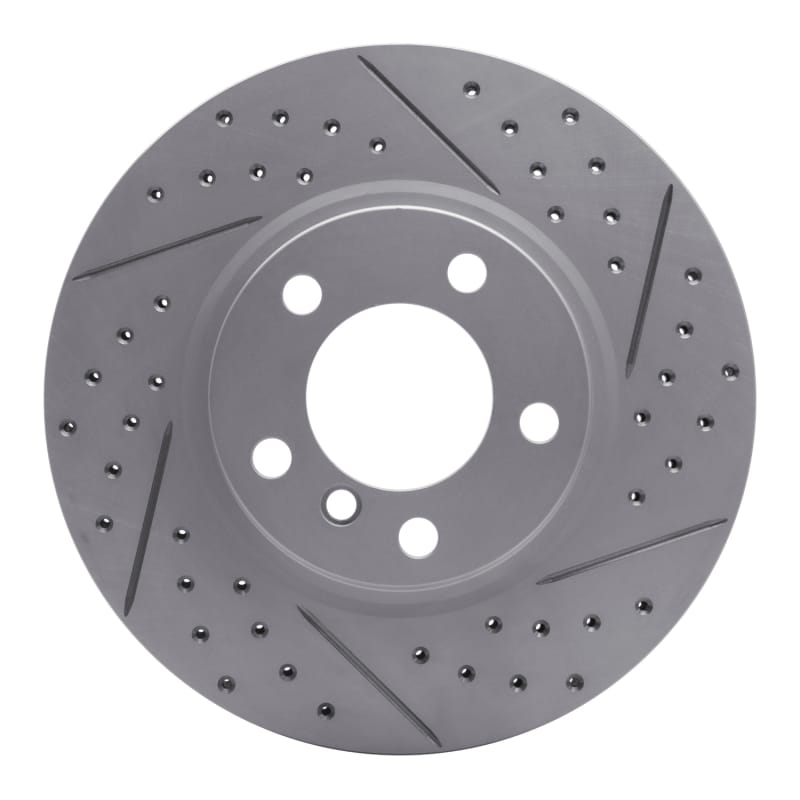 R1 Concepts — R1 11-16 Mini Cooper Paceman Front Right Drilled & Slotted Geo-Carbon Rotor