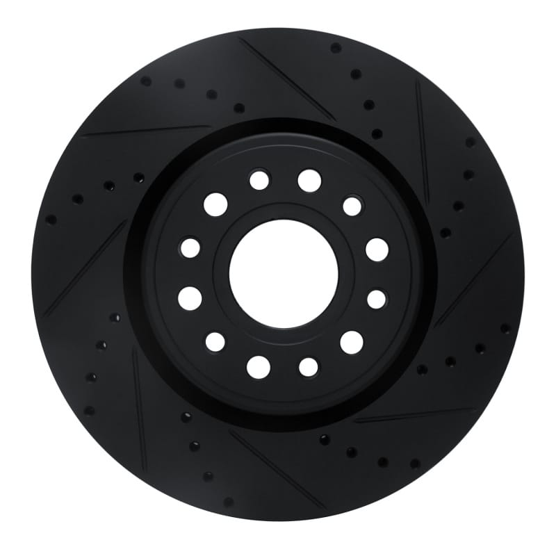 R1 Concepts — R1 19-25 Ram 1500 Front Right Drilled & Slotted Black Brake Rotor
R1 Brake Rotor Drill
