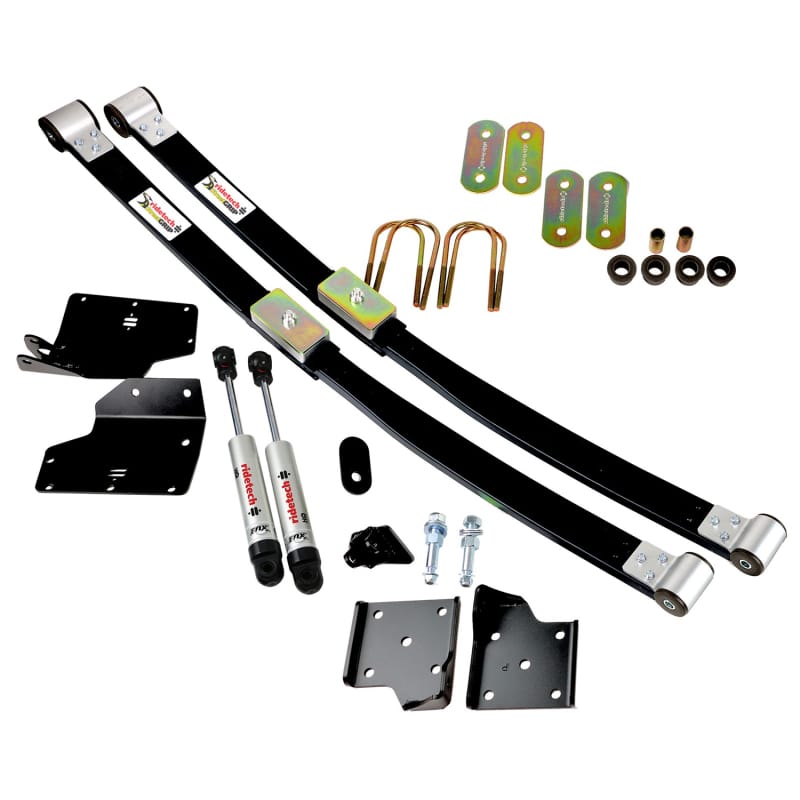 Ridetech — Ridetech 67-70 Ford Mustang Composite Leaf Spring w/ HQ Shock Kit - 2in Drop
Comp Leafs 67-70 Mus