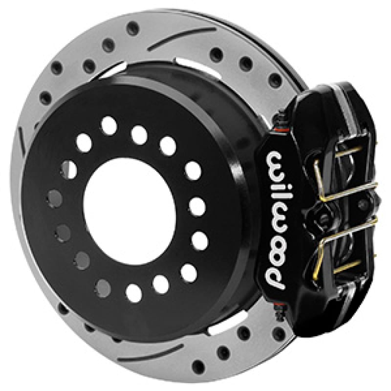 Wilwood — Wilwood Ford Explorer 8.8in Rear Axle Dynapro Disc Brake Kit 11in Drilled/Slotted Rotor -Blk Caliper