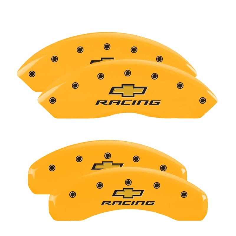 MGP — MGP 4 Caliper Covers Engraved F & R Chevy Racing Yellow Finish Black Char 2017 Chevrolet Camaro
Caliper Covers