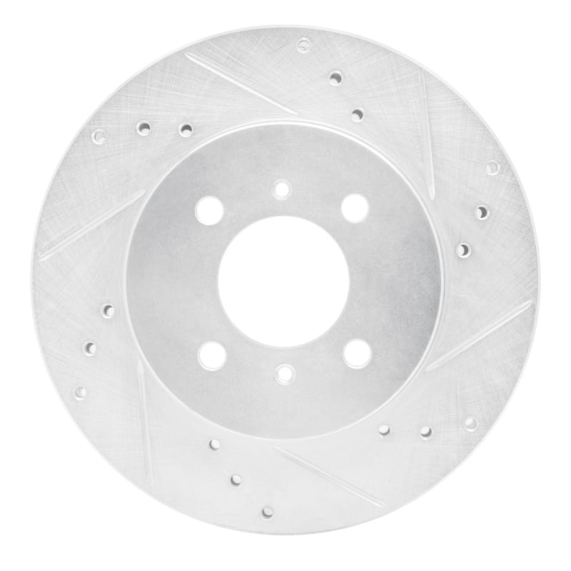 R1 Concepts — R1 98-07 Mitsubishi Lancer Front Right Drilled & Slotted Silver Brake Rotor
R1 Brake Rotor Drill