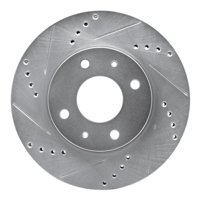 R1 Concepts — R1 04-04 Mitsubishi Lancer Front Left Drilled & Slotted Silver Brake Rotor
R1 Brake Rotor Drill