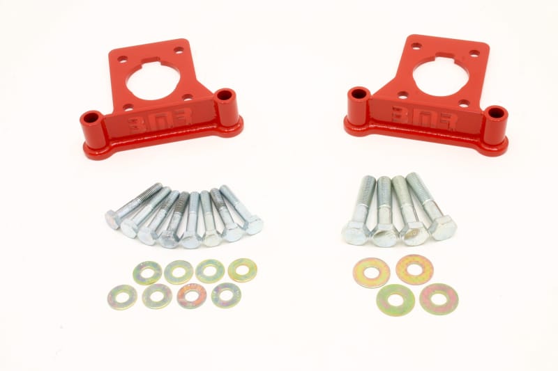 BMR Suspension — BMR 93-02 F-Body Front C5 Brake Conversion Caliper Bracket - Red