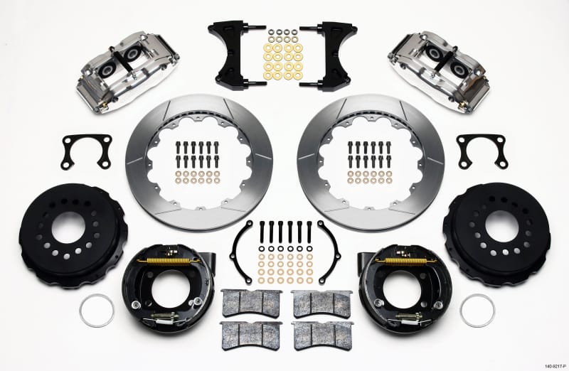 Wilwood — Wilwood Narrow Superlite 4R Rear P-Brk Kit 12.88in Polished Big Ford Old Style 2.36in Offset
BRAKE KIT