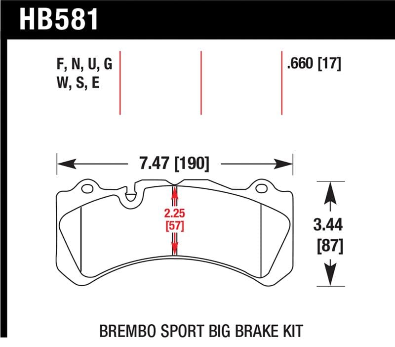 Hawk Performance — Hawk Brembo Rear BBK DTC-60 Brake Pads
Disc Brake Pad