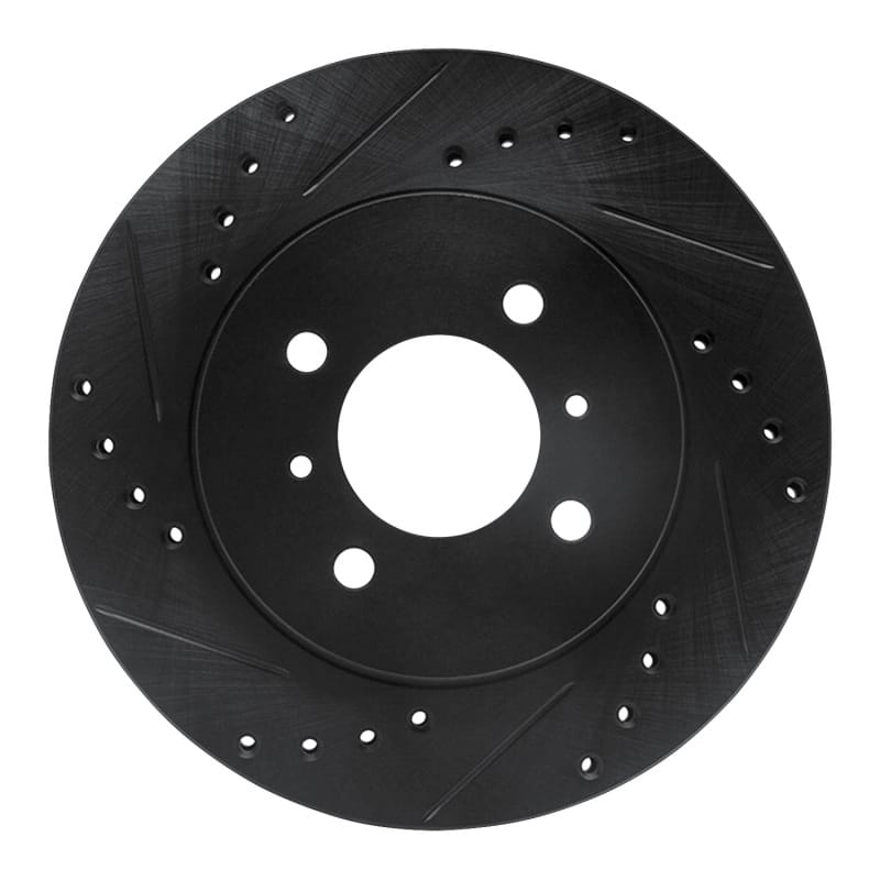 R1 Concepts — R1 98-07 Mitsubishi Mirage Front Left Drilled & Slotted Black Brake Rotor
R1 Brake Rotor Drill