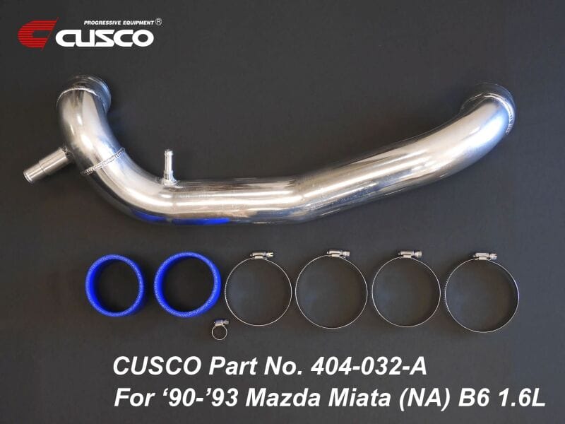 Cusco — Cusco 90-95 Mazda Miata (NA6 - 1.6L Only) 61.0mm ID Intake Pipe Kit - Polished Aluminum