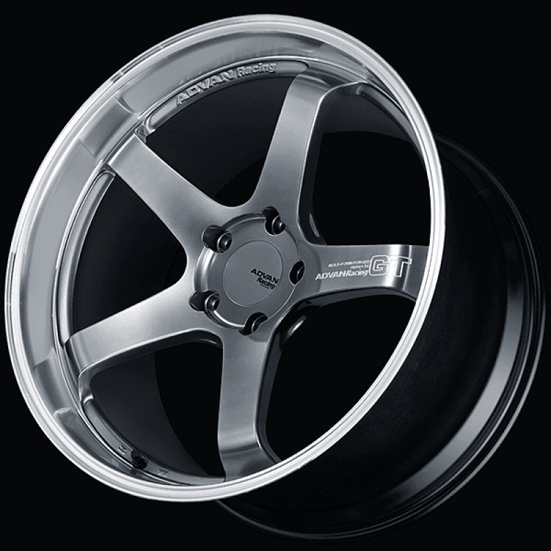 Advan — Advan GT for Porsche 21x10.5 / +19 Off / 5x112 / 66.5mm Bore / Machining and Hyper Platinum Black