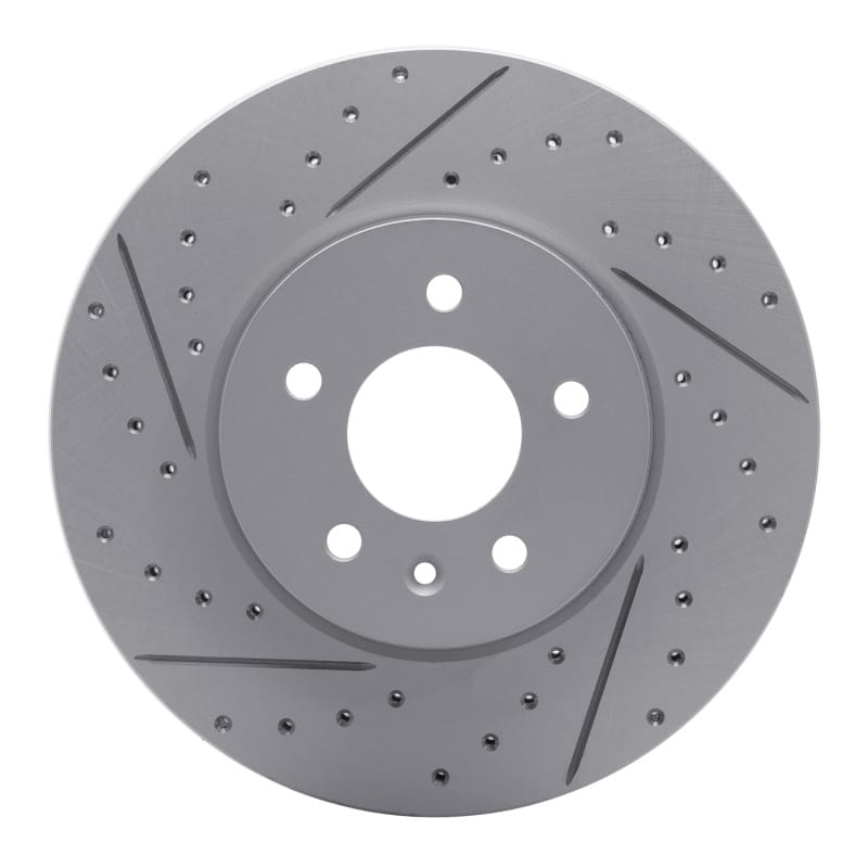 R1 Concepts — R1 13-25 Cadillac Ats Front Right Drilled & Slotted Geo-Carbon Rotor
