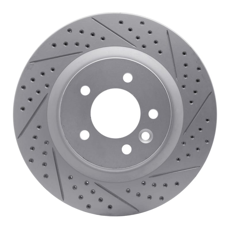 R1 Concepts — R1 05-09 Land Rover Lr3 Front Right Drilled & Slotted Geo-Carbon Rotor
