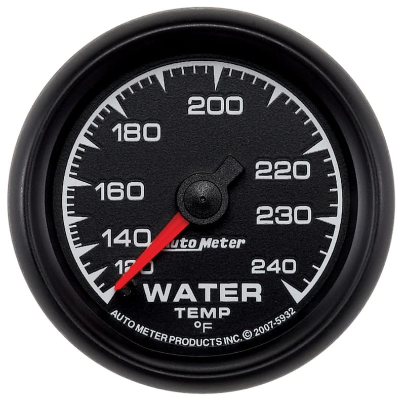 AutoMeter — Autometer ES 52mm 120-240 Deg F Mechanical Water Temperature Gauge
GA 2" WTMP 240F M ES