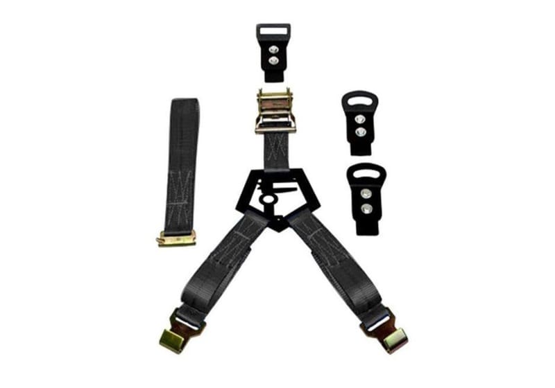 N-Fab — N-Fab Bed Mounted Rapid Tire Strap Universal - Gloss Black - Black Strap
GB BMRpdTir wBlkStrp