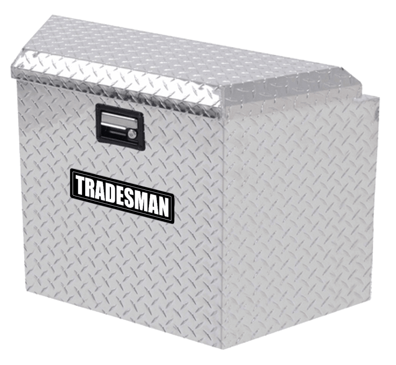 Tradesman — Tradesman Aluminum Trailer Tongue Storage Box (16in.) - Brite