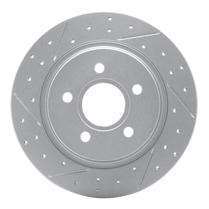 R1 Concepts — R1 04-13 Volvo V50 Rear Left Drilled & Slotted Geo-Carbon Rotor
