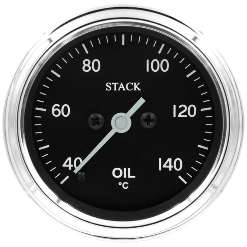 AutoMeter — Autometer Stack 52mm 40-140 Deg C 1/8in NPTF Male Pro Stepper Motor Oil Temp Gauge - Classic
Ga OT Stpr 140C Clsc