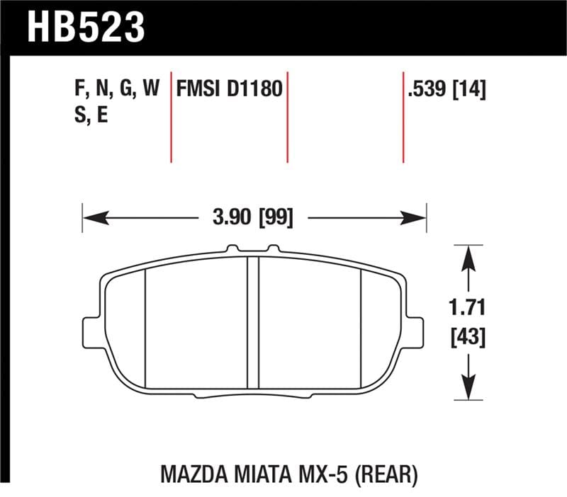 Hawk Performance — HPS Disc Brake Pad
