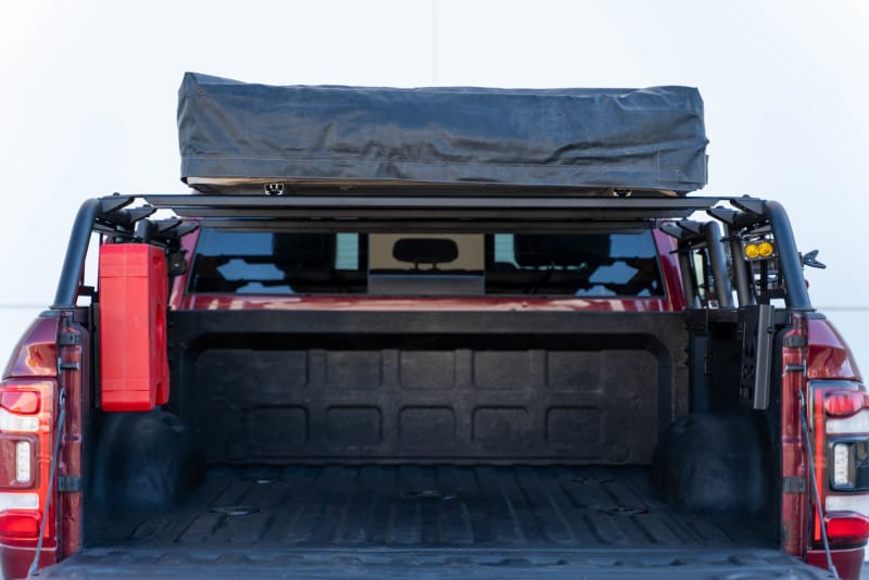 DV8 Offroad — DV8 Offroad 07-23 Toyota Tundra / 09-23 Ford F150 Raptor MTO Series Bed Rack - 2pc Adj.