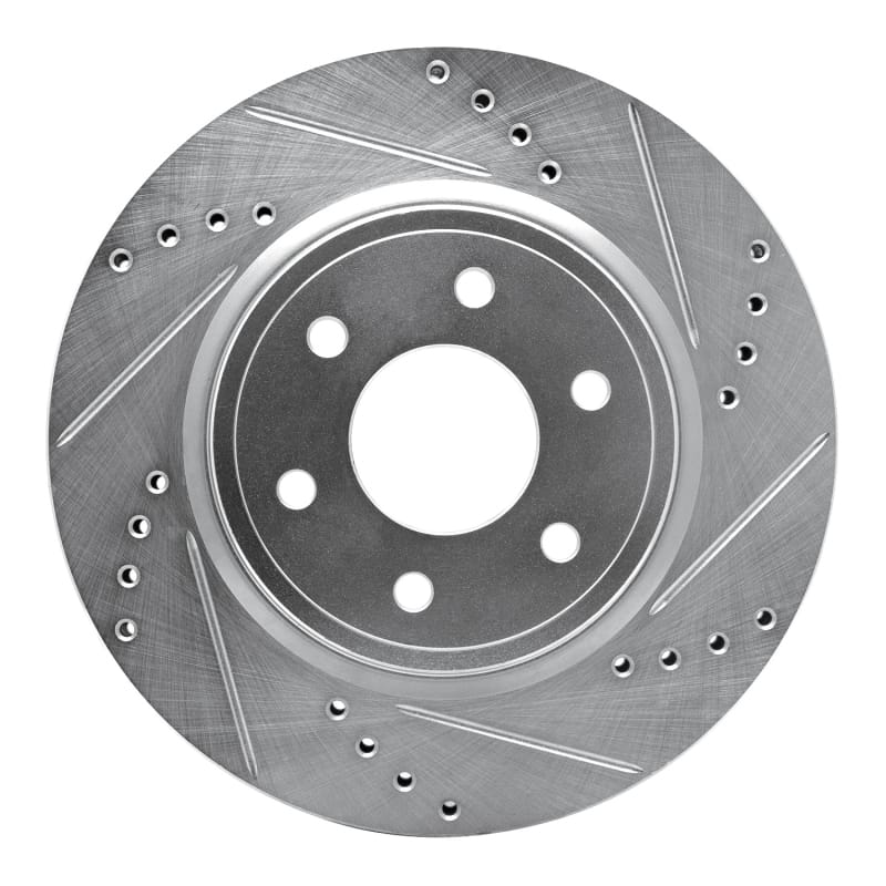 R1 Concepts — R1 2005-2025 Nissan Xterra Front Right Drilled & Slotted Silver Brake Rotor
R1 Brake Rotor Drill