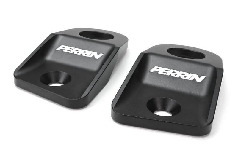 Perrin Performance — PERRIN 15-21 Subaru WRX/STI / 13-17 Crosstrek / 12-16 Impreza Upper Radiator Bracket Set - Black