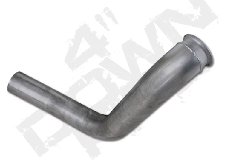 Diamond Eye Performance — Diamond Eye Downpipe 4in TB SGL/DUAL AL FORD 7.3L F250/F350 CAB & CHASSIS F450 & F550 ROLLOVER 99-03