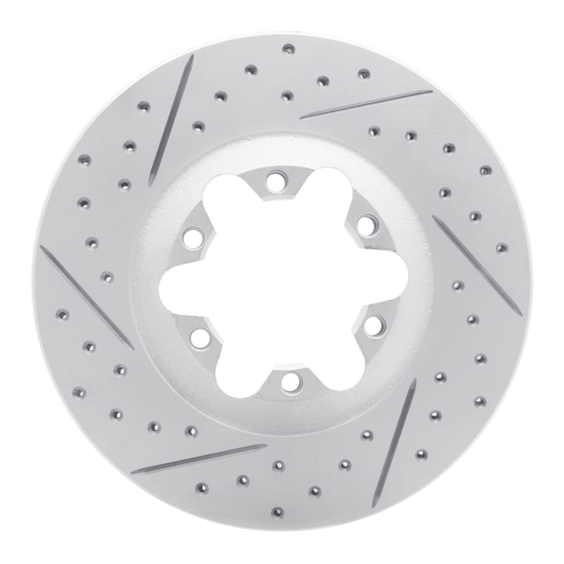 R1 Concepts — R1 04-08 Chevrolet Colorado Front Left Drilled & Slotted Geo-Carbon Rotor