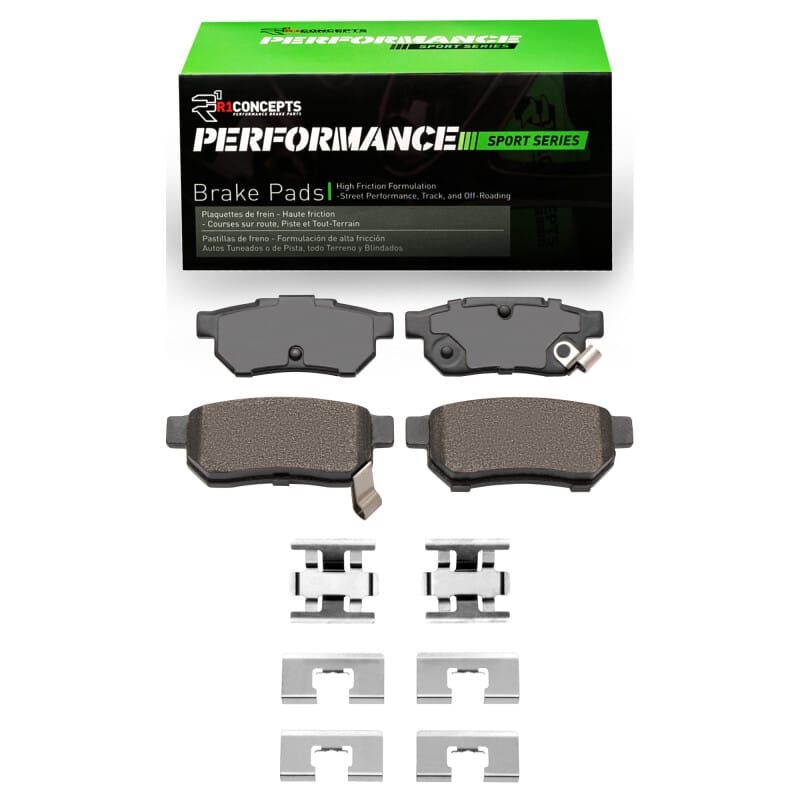 R1 Concepts — R1 85-89 Acura Integra Rear Performance Sport Pads & Hardware Kit
R1 Performance Sport