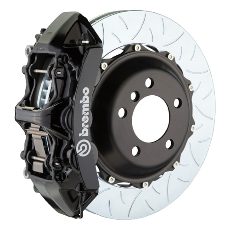 Brembo — Brembo 04-10 5-Series (Excl. xDrive/M5) Fr GT BBK 6Pist Cast 380x32 2pc Rotor Slotted Type3-Black