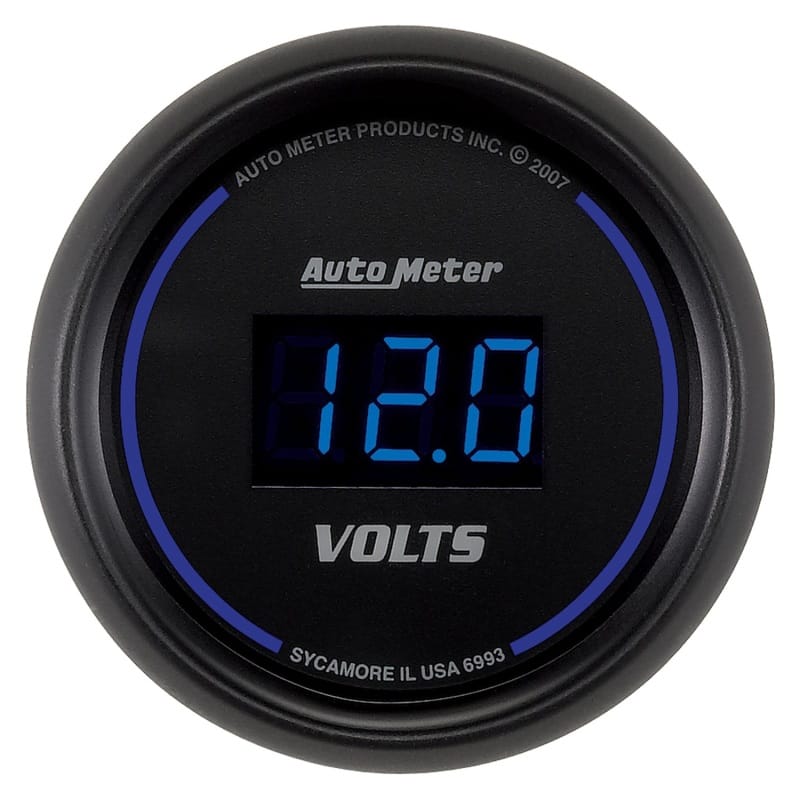 AutoMeter — Autometer Cobalt Digital 52.4mm Black Voltmeter
GA 2" VOLT 18V CBD