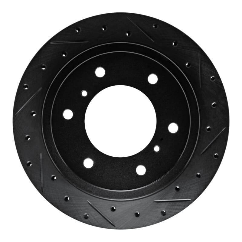 R1 Concepts — R1 00-06 Mitsubishi Montero Rear Right Drilled & Slotted Black Brake Rotor
R1 Brake Rotor Drill