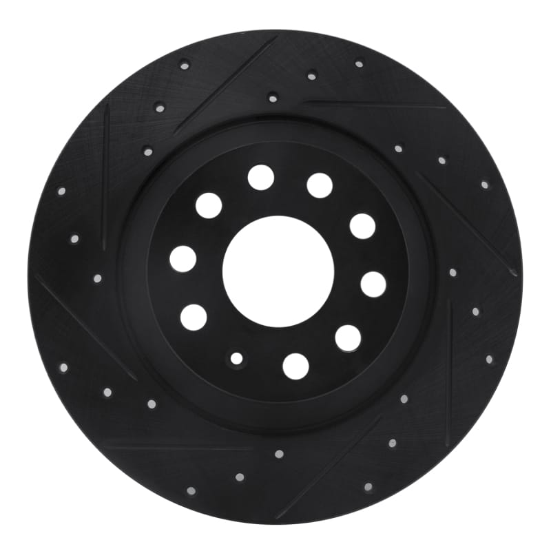 R1 Concepts — R1 16-25 Audi TT Quattro Rear Left Drilled & Slotted Black Brake Rotor
R1 Brake Rotor Drill