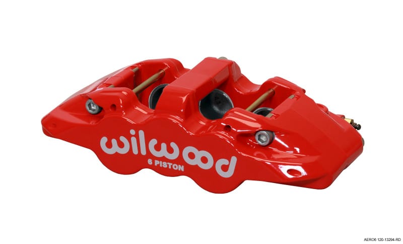 Wilwood — Wilwood Caliper-Aero6-L/H - Red 1.75/1.38/1.38in Pistons 1.25in Disc
BRAKE CALIPER