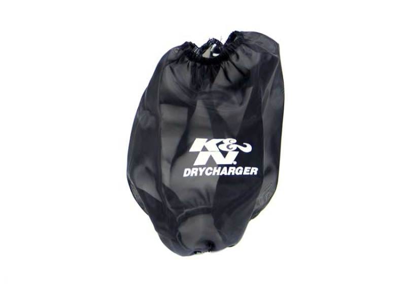K&N Engineering — K&N Black Drycharger Round Tapered Air Filter Wrap 5in Top ID / 7.5in Base ID / 8in Height