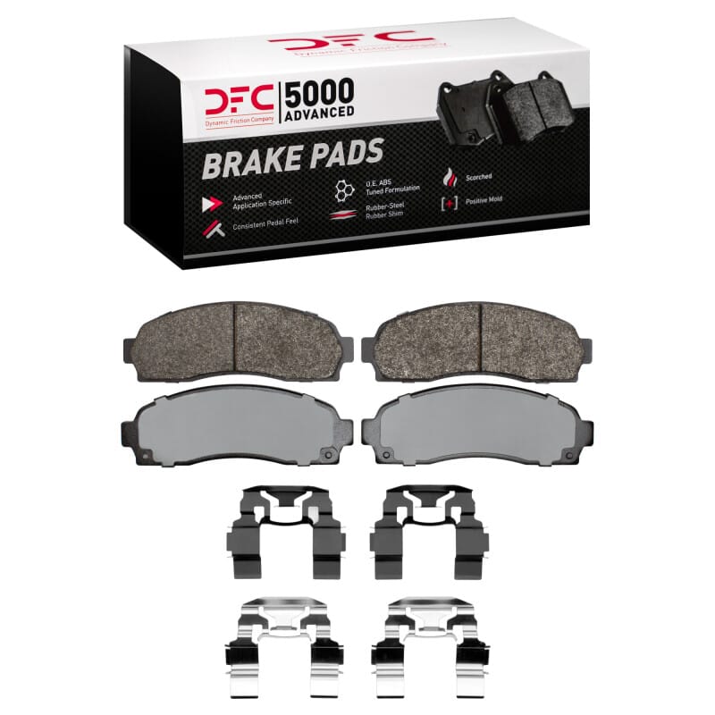 DFC — DFC 01-02 Ford Explorer Sport Front 5000 Advanced Semi Metallic Brake Pads and Hardware Kit
DFC Brake Pad Set