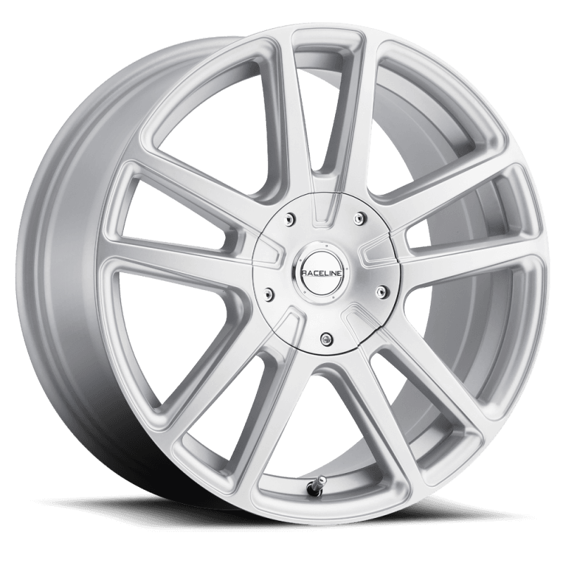 Raceline — Raceline 145S Encore 17x7.5in / 5x108/5x114.3 BP / 40mm Offset / 72.62mm Bore - Gloss Silver Wheel