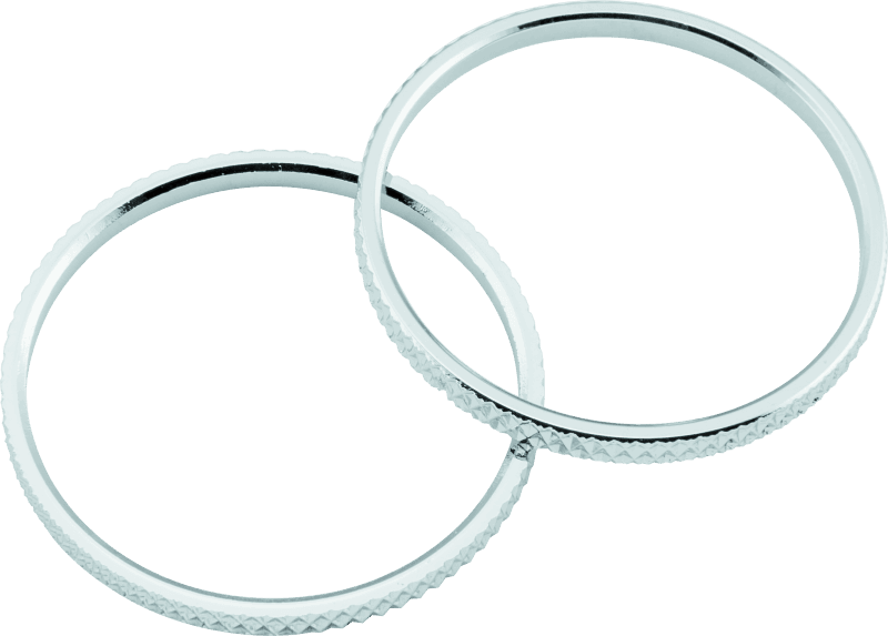 Kuryakyn — Kuryakyn Knurled Accent Rings Chrome (Pair)