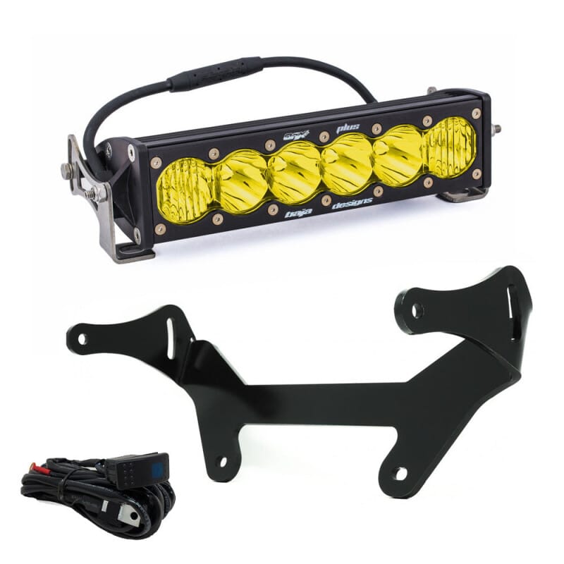 Baja Designs — Baja Designs 10in OnX6+ Can-Am Maverick X3 Shock Mount Kit - Amber