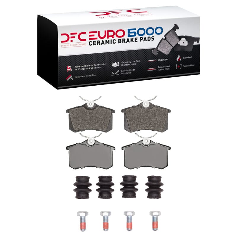 DFC — DFC 97-08 Audi S8 Rear Euro 5000 Ceramic Brake Pads and Hardware Kit
DFC EURO Pads + HW